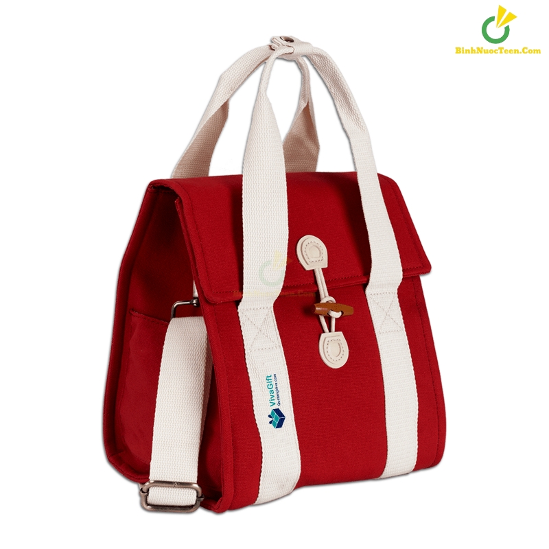 Túi Vải Canvas Có Quai Đeo 24 x 17.5 x27 cm TVC013 In Logo 8