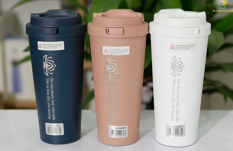 Ly Giữ Nhiệt LocknLock Energetic One -Touch Tumbler LHC3249 – 550ML