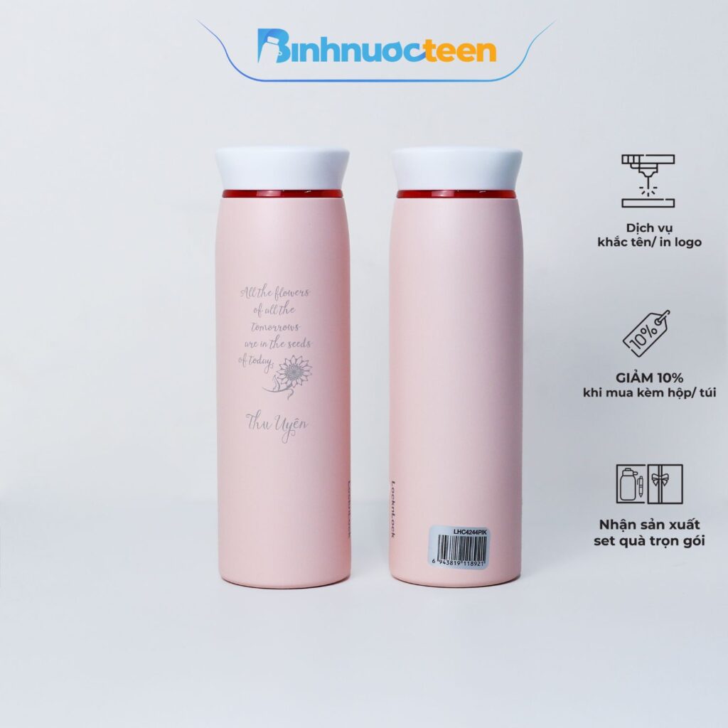 Bình Giữ Nhiệt LocknLock 460ml Feather Light Ring LHC4244