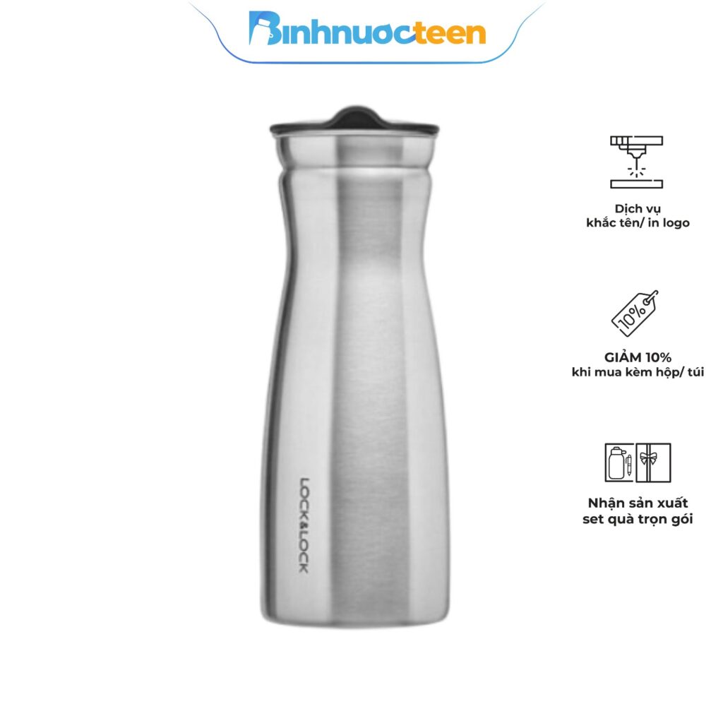Bình Nước Thép Không Gỉ LocknLock 1.1L LHC7014 - Binhnuocteen.com