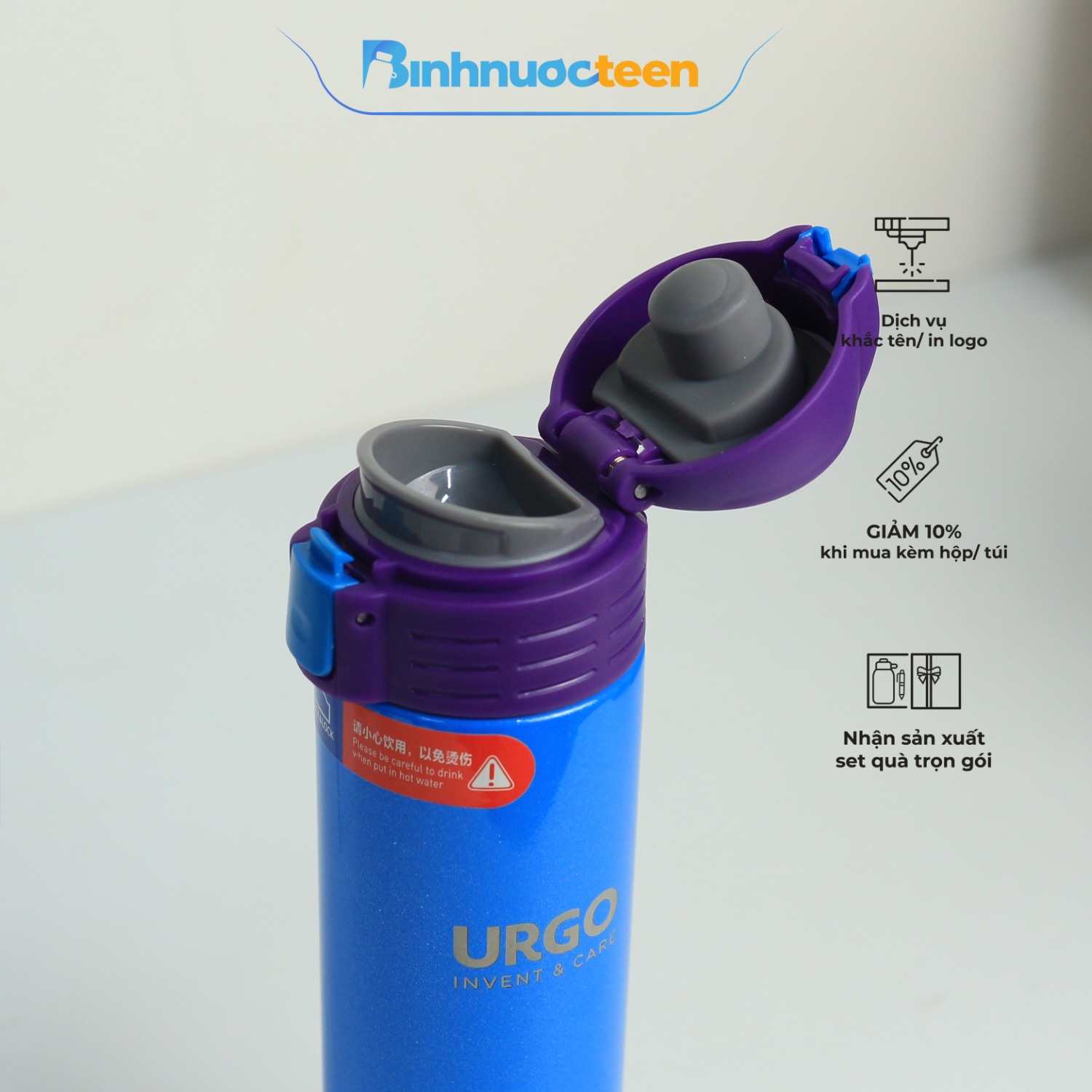 Bình Giữ Nhiệt LocknLock One Touch LHC3208 300ml