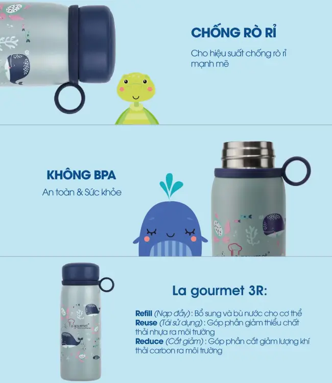 Bình Nước Giữ Nhiệt La Gourmet Chính Hãng 6