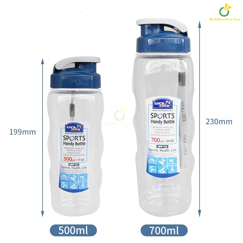 Bình Nước Nhựa Thể Thao LocknLock Tritan ABF722 (700ml) 19