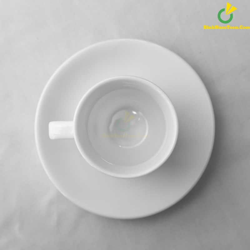 Bộ Ly Sứ Trắng Espresso 1 LS119 In Logo Theo Yêu Cầu