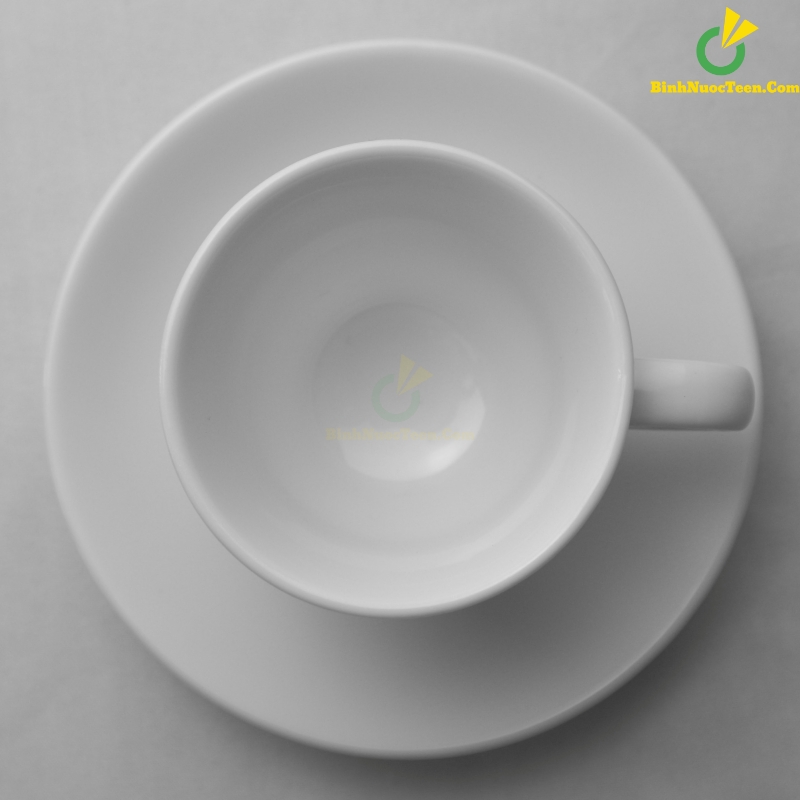 Bộ Ly Sứ Trắng Espresso 2 LS120 In Logo Theo Yêu Cầu