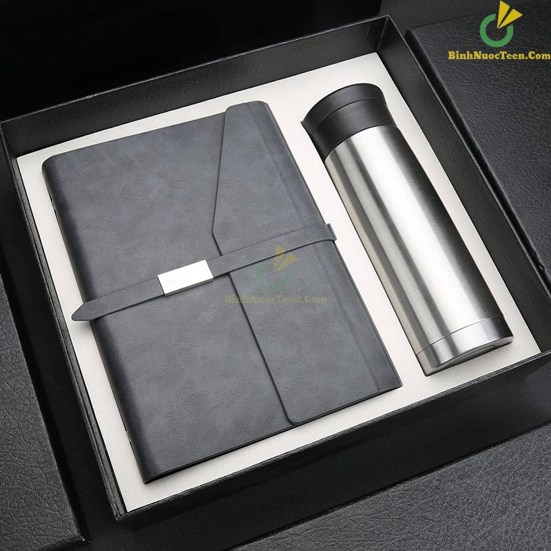 Hộp Âm Dương Đựng Set Bình Giữ Nhiệt Và Sổ Tay In Logo HAD08 1
