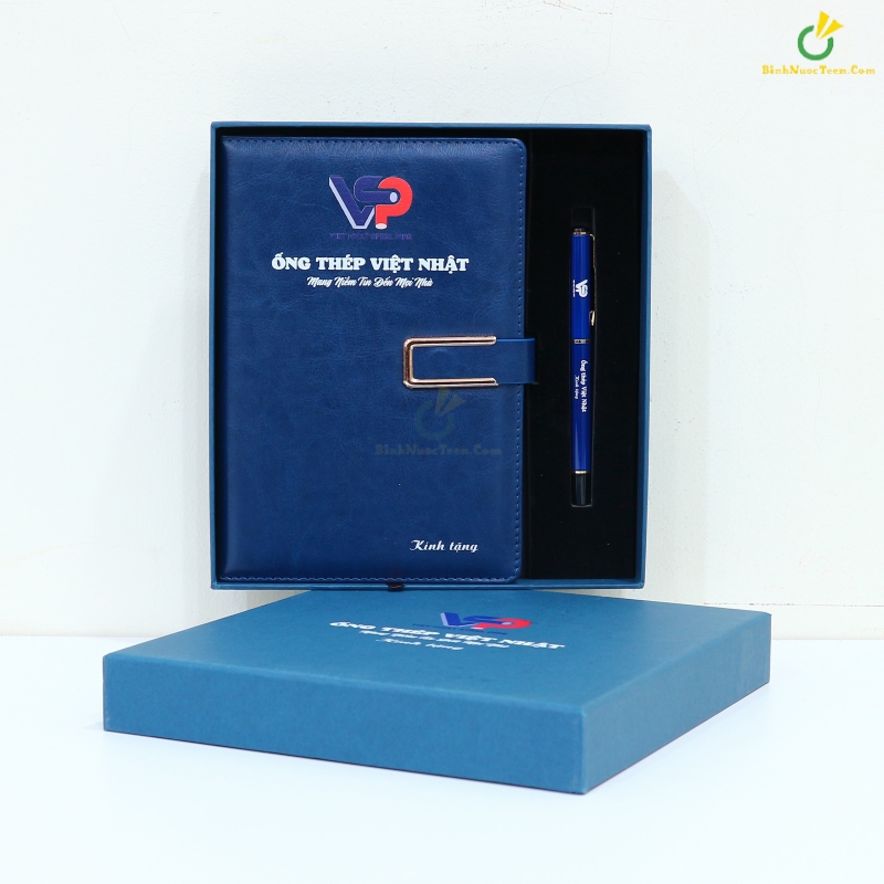 Hộp Âm Dương Đựng Set Sổ Tay Và Bút Ghi Chép HAD04 In Logo 14