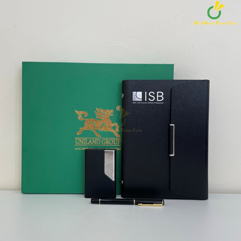 Hộp Âm Dương Đựng Sổ + Bút + Namecard HAD13 In Logo 3