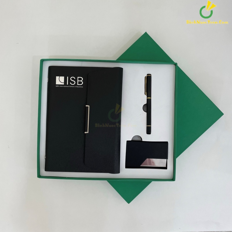 Hộp Âm Dương Đựng Sổ + Bút + Namecard HAD13 In Logo 5