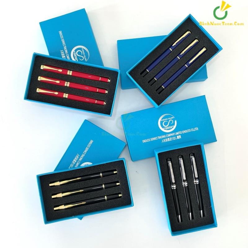Hộp Âm Dương HAD18 Đựng 3 Bút In Logo Quà Tặng 2