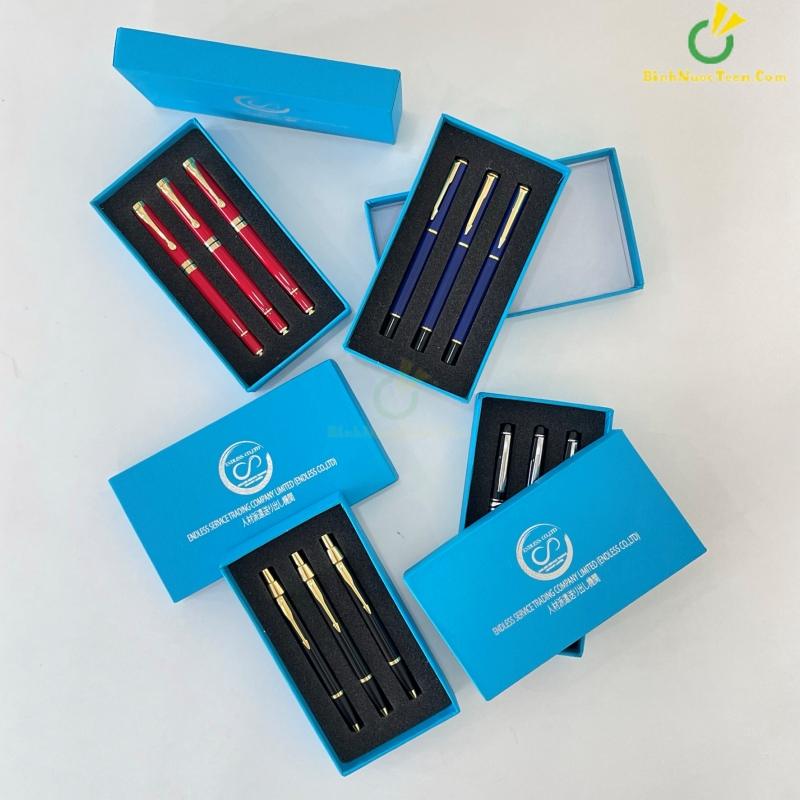 Hộp Âm Dương HAD18 Đựng 3 Bút In Logo Quà Tặng 3