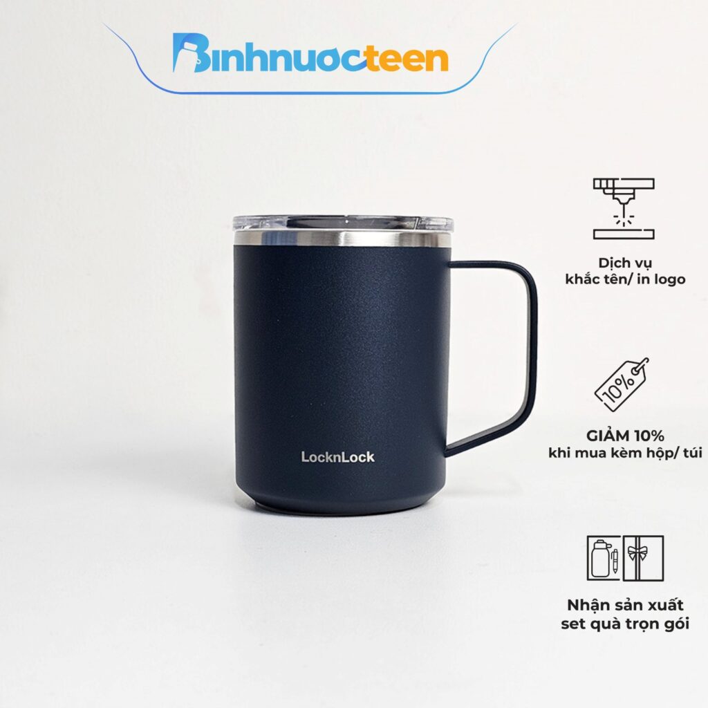 Ly Giữ Nhiệt LocknLock 380ml Bell Tumbler Nắp Trượt LHC4319 - Binhnuocteen.com