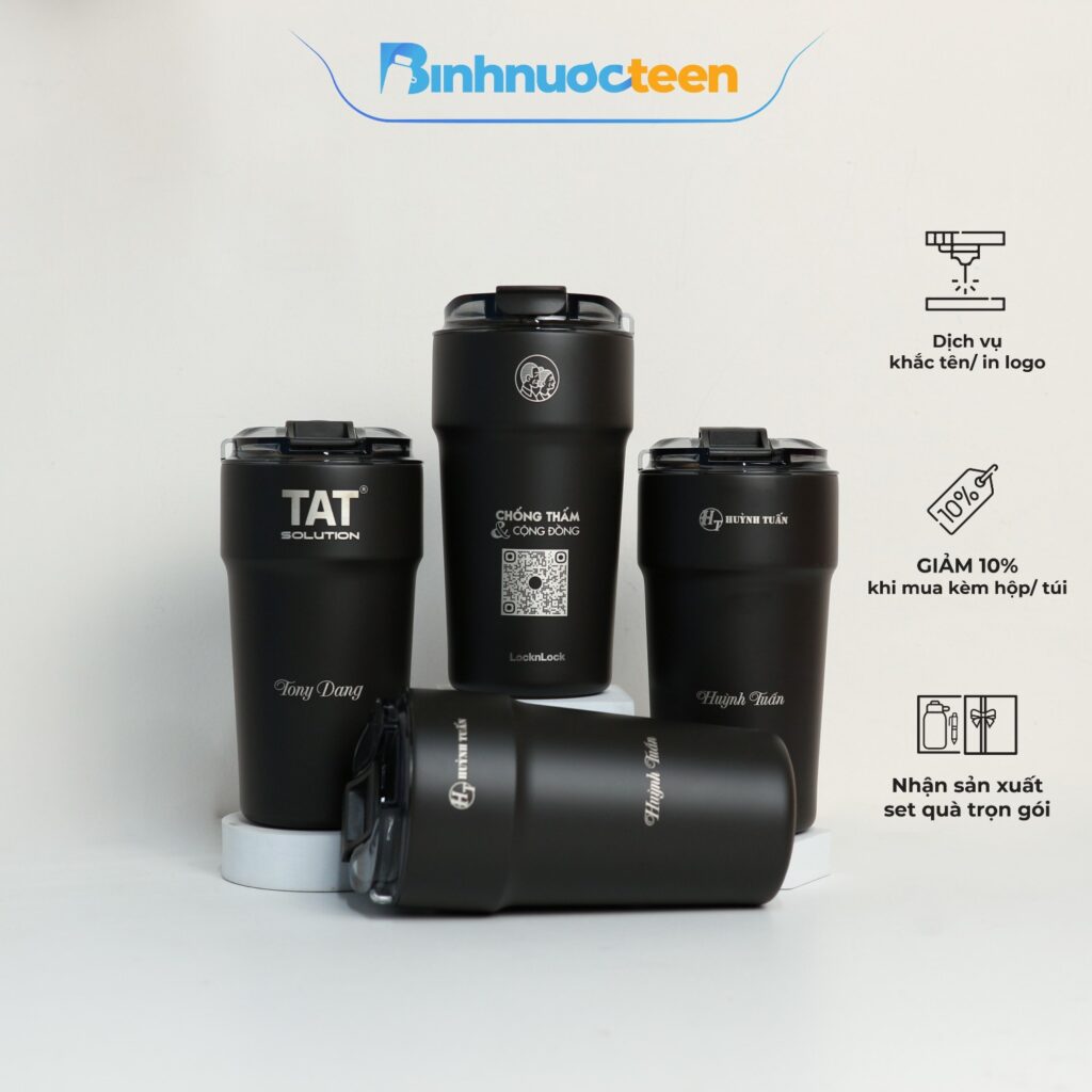 Ly Giữ Nhiệt LocknLock 500ml Metro Cafe Tumbler LHC4357