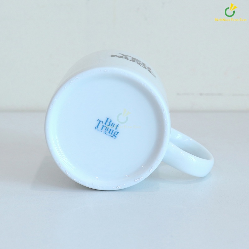 Ly Sứ Bát Tràng Trắng LS101 In Logo Theo Yêu Cầu
