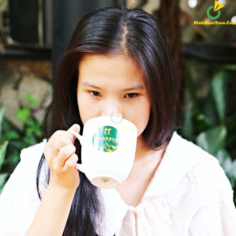 Ly Sứ Minh Long Trắng Camellia 0.4 L 154019000 In Logo