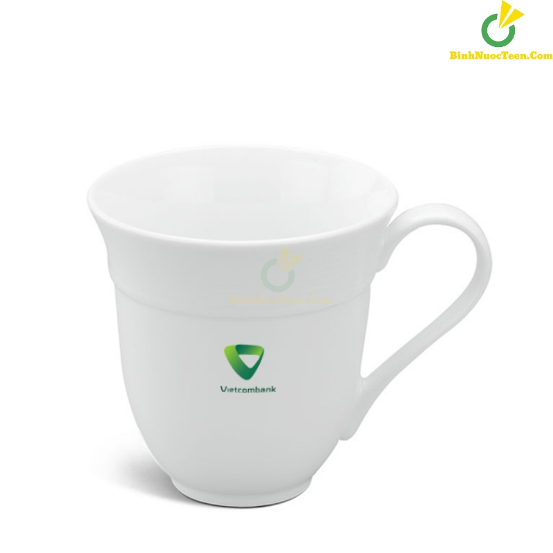 Ly Sứ Minh Long Sọc Loe Camellia Trắng 0,4L 154040000