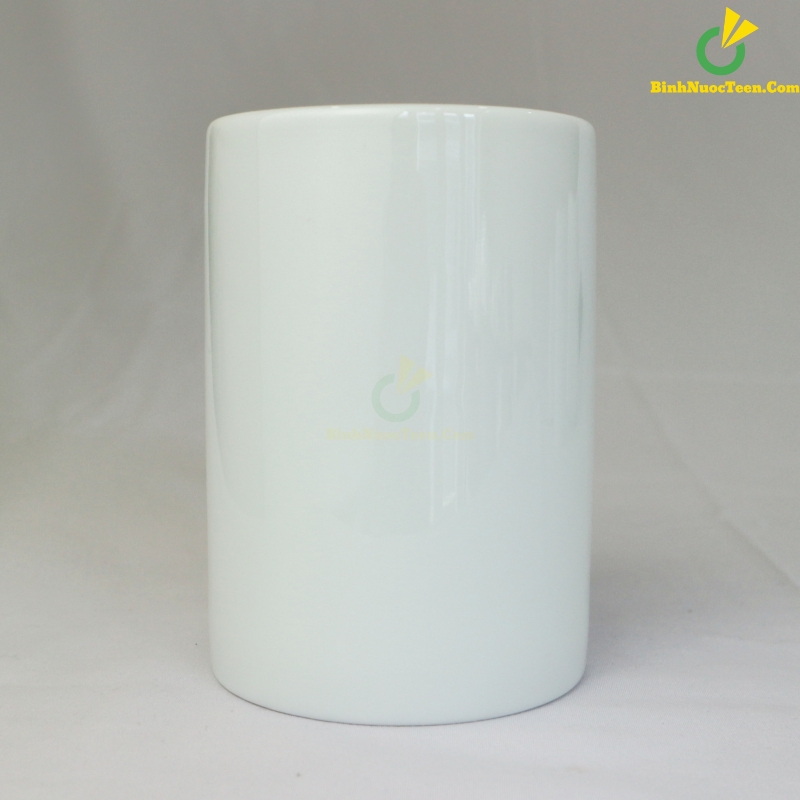 Ly Sứ Trắng Quai C Dáng Cao LS103 In Logo Theo Yêu Cầu