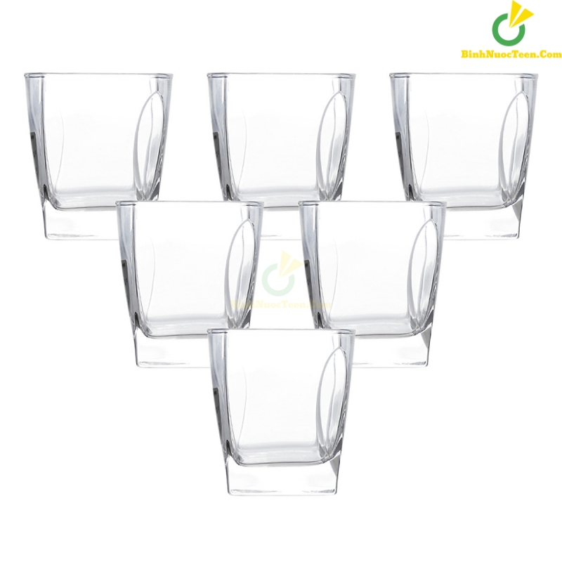 Ly Thủy Tinh Luminarc Flame Đáy Vuông 280ml In Logo