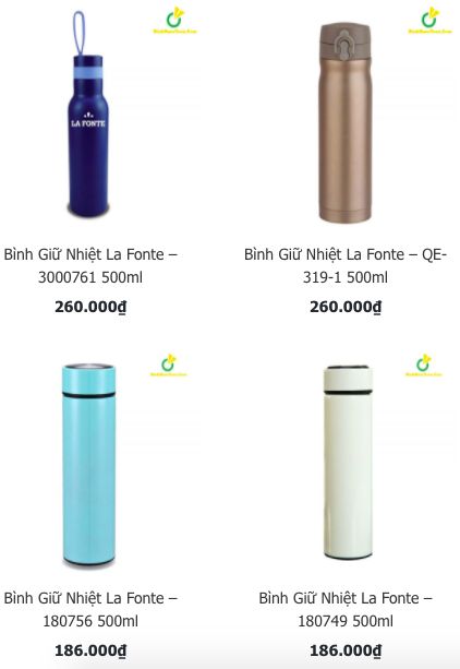 quà tặng bình giữ nhiệt la fonte