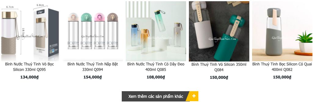 bình thuỷ tinh quà tặng