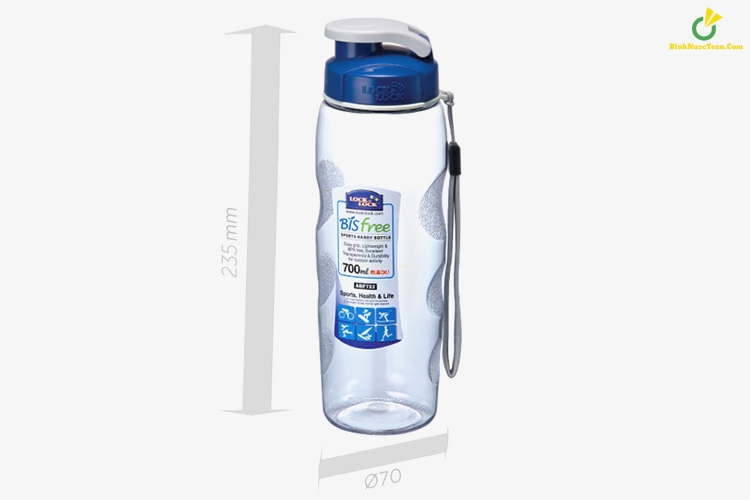 Bình Nước Nhựa Thể Thao LocknLock Tritan ABF722 dung tích 700ml