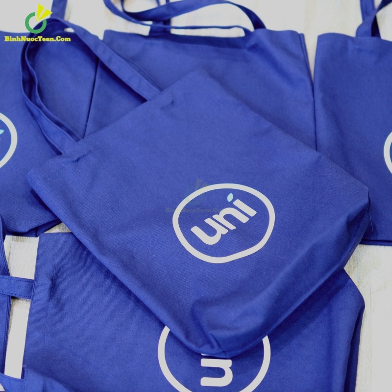 Túi Vải Canvas Chặt Đáy TVC05-3 In Logo Uni 8