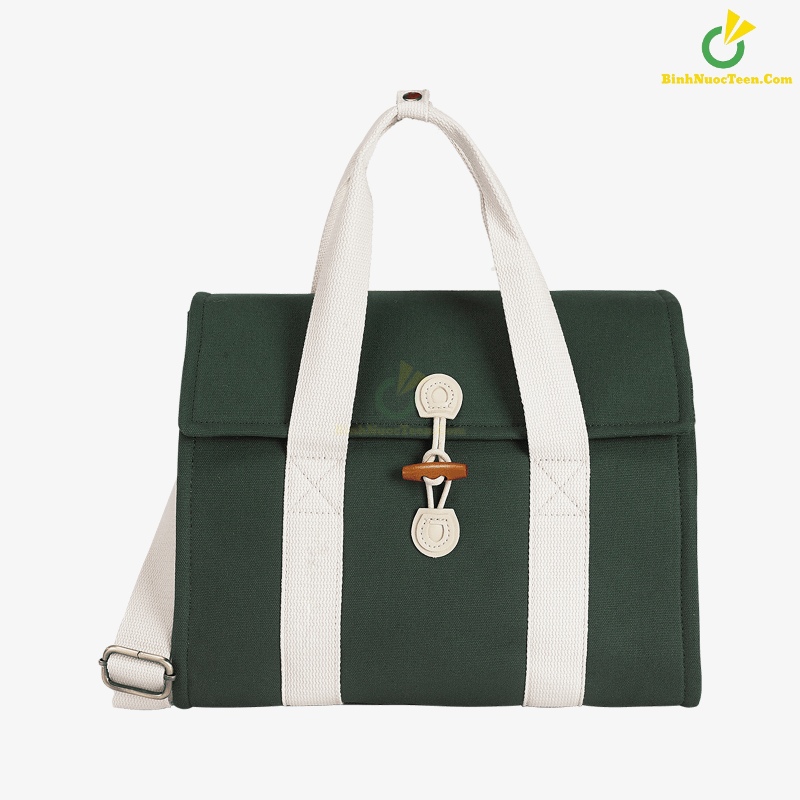 Túi Vải Canvas Có Quai Đeo Chéo 30 x 17.5 x 24.5 cm TVC014 In Logo 3