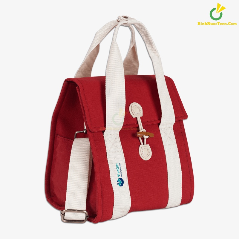 Túi Vải Canvas Có Quai Đeo Chéo 30 x 17.5 x 24.5 cm TVC014 In Logo 7