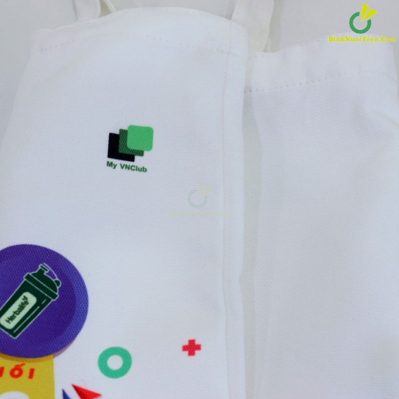 Túi Vải Canvas Có Quai Xách TVC01-11 In Logo Herbalife 3