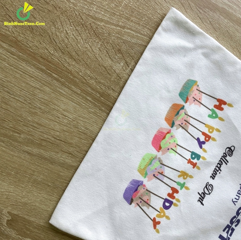 Túi Vải Canvas Có Quai Xách TVC01-7 In Logo MIRAE ASSET 17