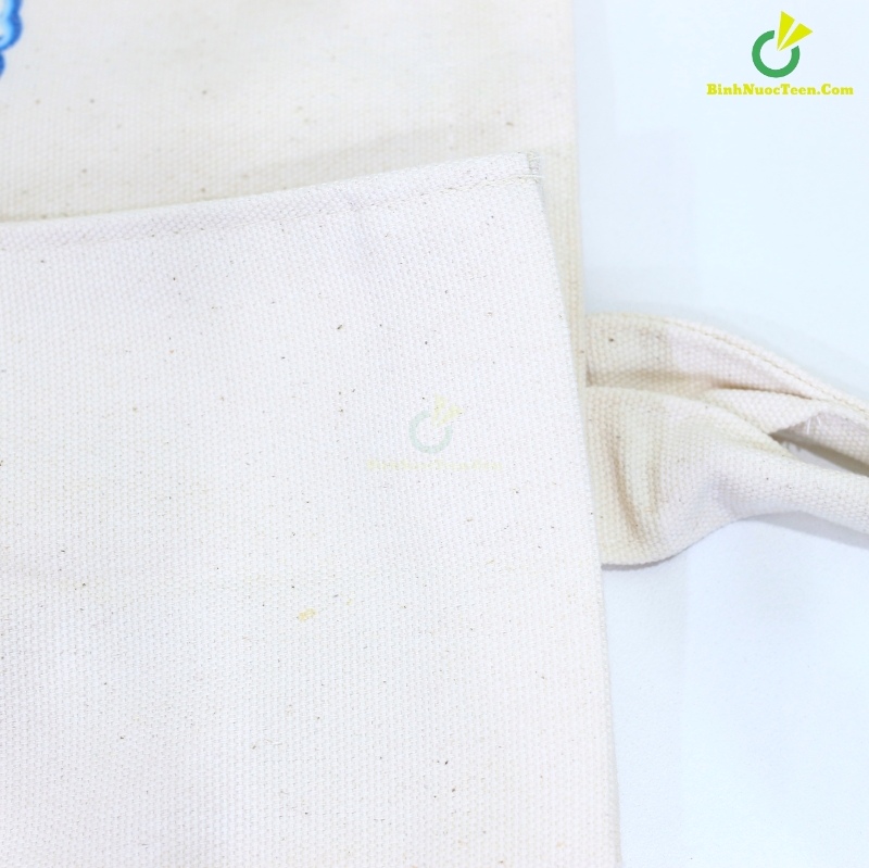 Túi Vải Canvas Dạng Hộp TVC06-3 In Logo Túi Sữa Ngon Đà Lạt Màu Trắng 8