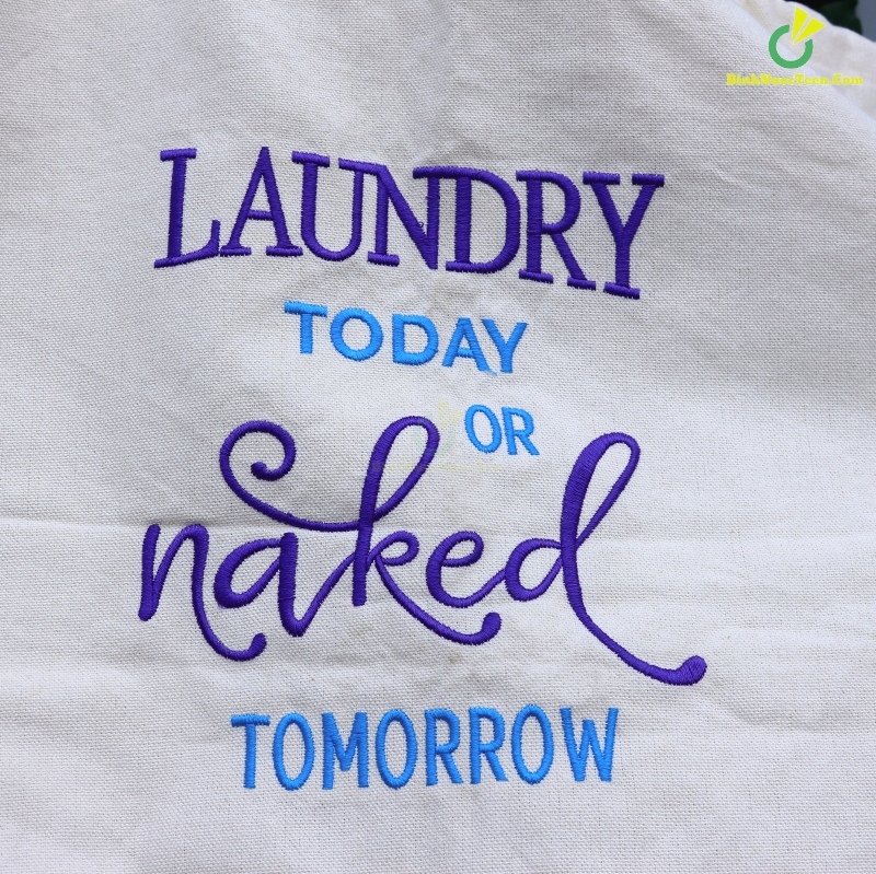 Túi Vải Canvas Dây Rút Kích Thước Lớn TVC03-5 In Logo Laundry 3