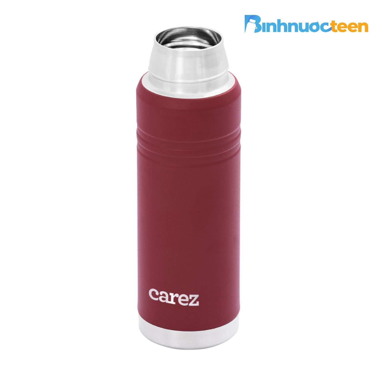 Bình nước giữ nhiệt Carez khắc logo, khắc tên theo yêu cầu
