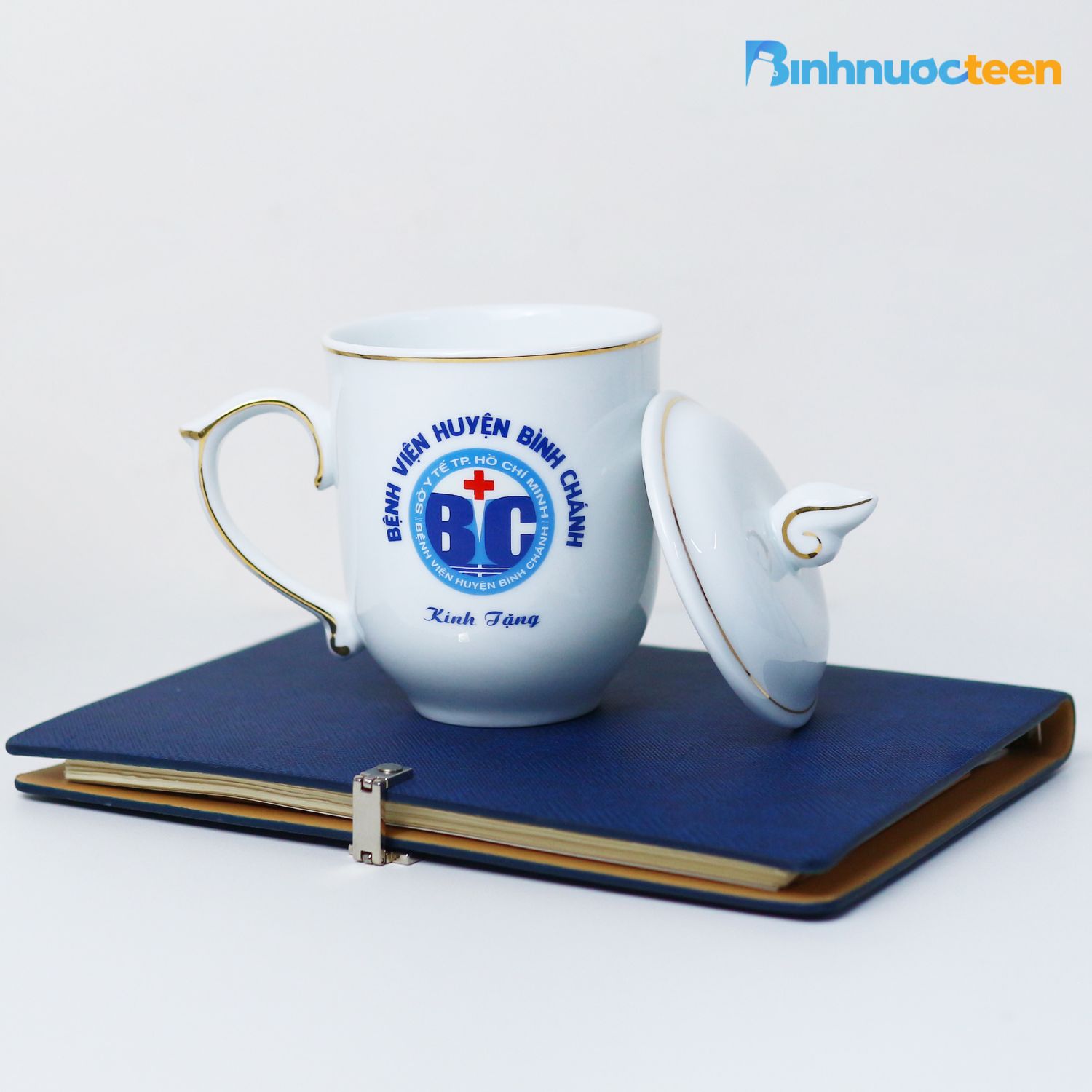Ly sứ Bát Tràng quà tặng, in logo theo yêu cầu giá rẻ