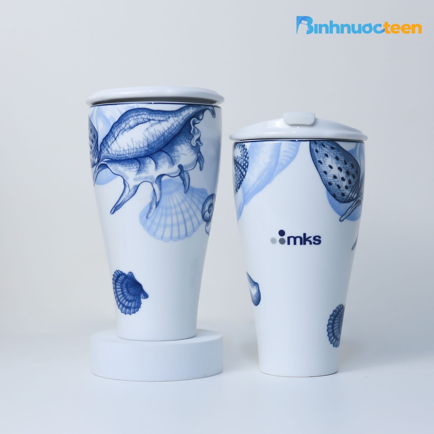 Ly sứ Minh Long in logo, quà tặng doanh nghiệp cao cấp