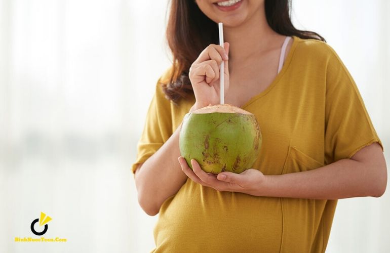 uống nước dừa khi mang thai có sao không Binhnuocteen