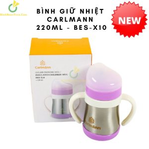 Bình Giữ Nhiệt Carlmann 220ml Cho Em Bé - BES-X10 1