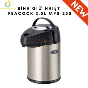 Bình Giữ Nhiệt Peacock 2.5L - MPS-25S Quà Tặng Sang Trọng 1