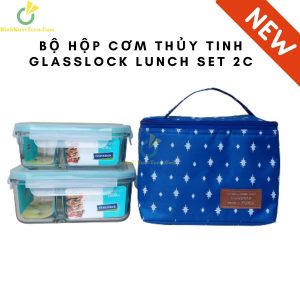 Bộ Hộp Cơm Thủy Tinh Glasslock Túi Hình Sao 2