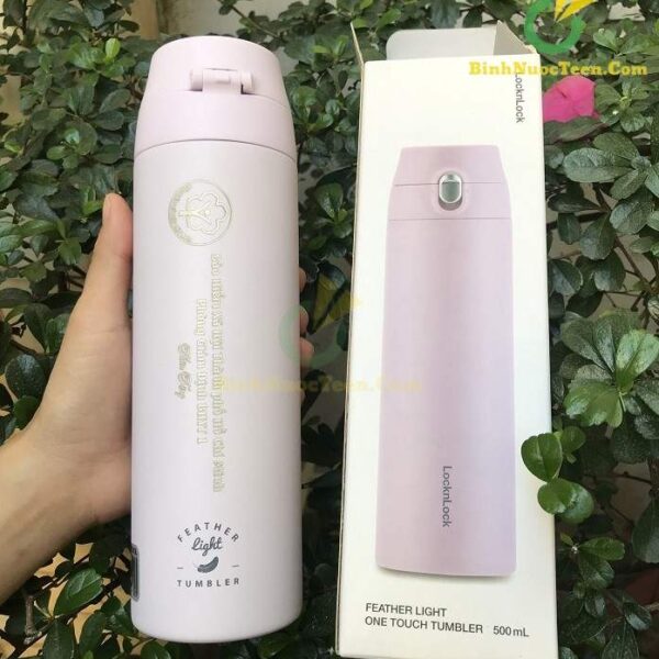Bình Giữ Nhiệt Lock&Lock 500ml Feather Light One Touch LHC3257
