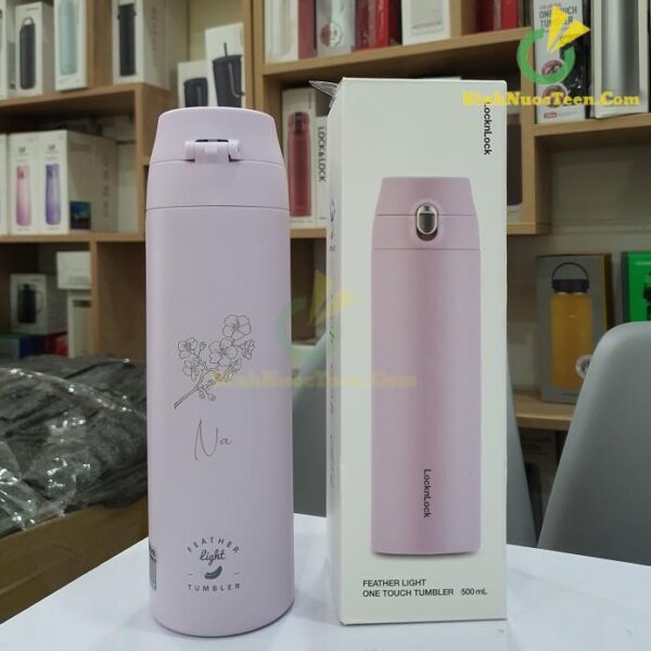 Bình Giữ Nhiệt Lock&Lock 500ml Feather Light One Touch LHC3257