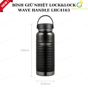 Bình Giữ Nhiệt Lock&Lock LHC4163BLK Wave Handle 900ml LHC4163 9