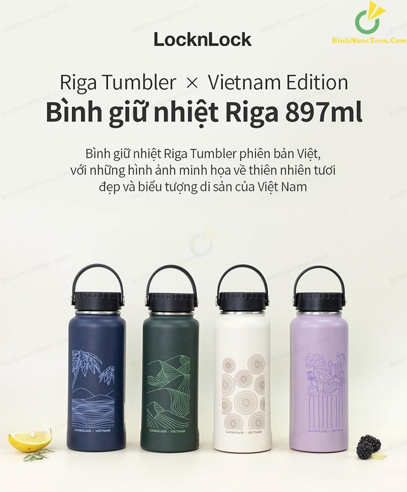 Bình Giữ Nhiệt Lock&Lock 897ml RigaTumbler Vietnam Edition LHC4160N 10