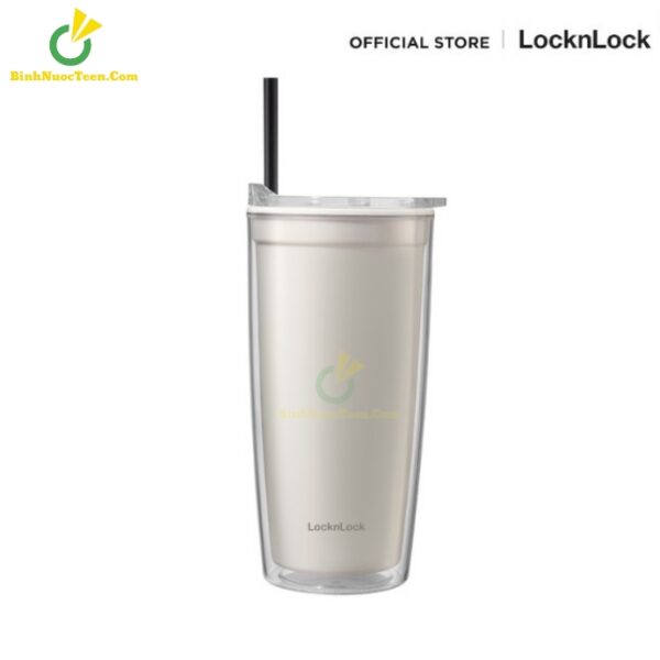 Ly Nhựa 2 Lớp LocknLock Double Wall Cold Cup 600ml HAP523IVY 1