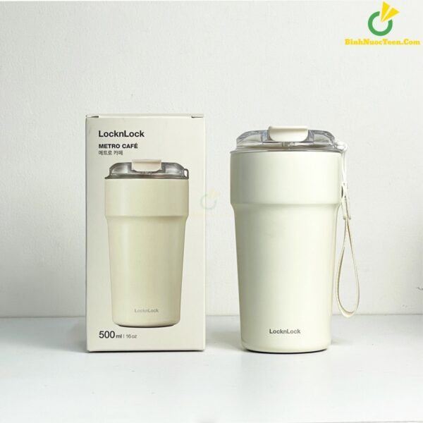 Ly Giữ Nhiệt LocknLock 500ml Metro Cafe Tumbler LHC4357 12