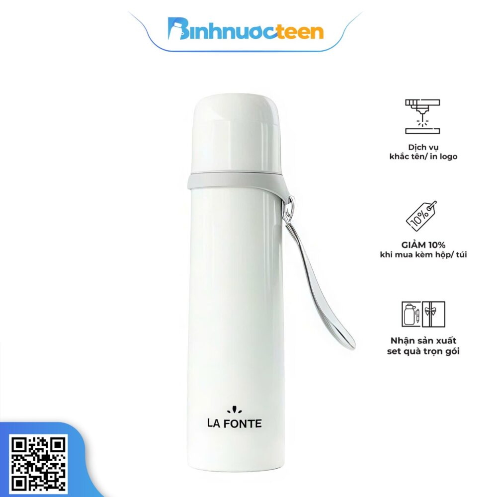 Bình Giữ Nhiệt La Fonte 500ml Màu Trắng - 180701-W