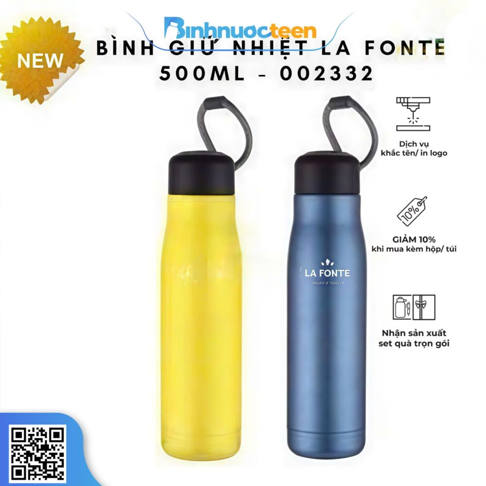 Bình Giữ Nhiệt La Fonte 500ml - 002332 Khắc Tên