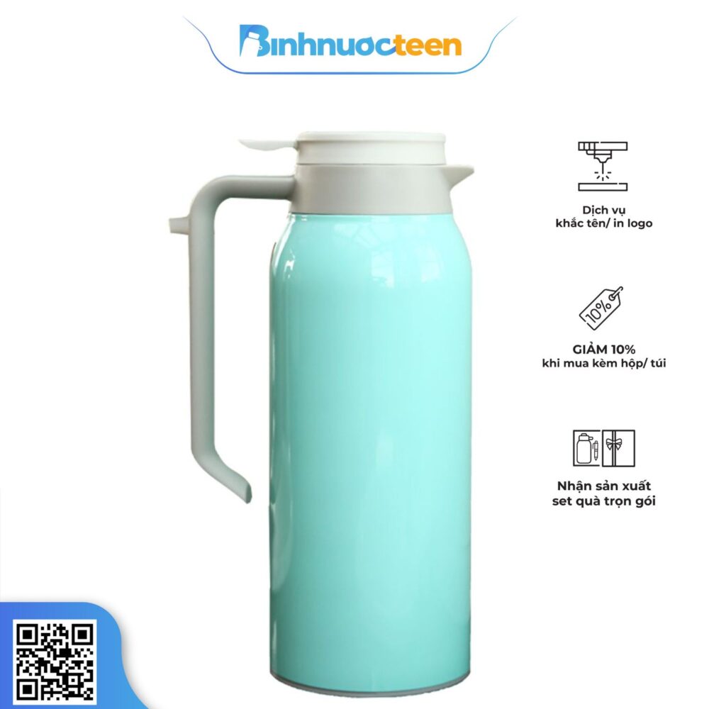 Bình Giữ Nhiệt Lafonte 1,5L Màu Xanh Ngọc 180763