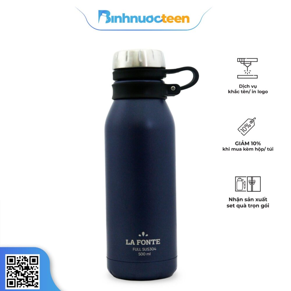 Bình Giữ Nhiệt Thể Thao Lafonte 500ml 011020-VIO