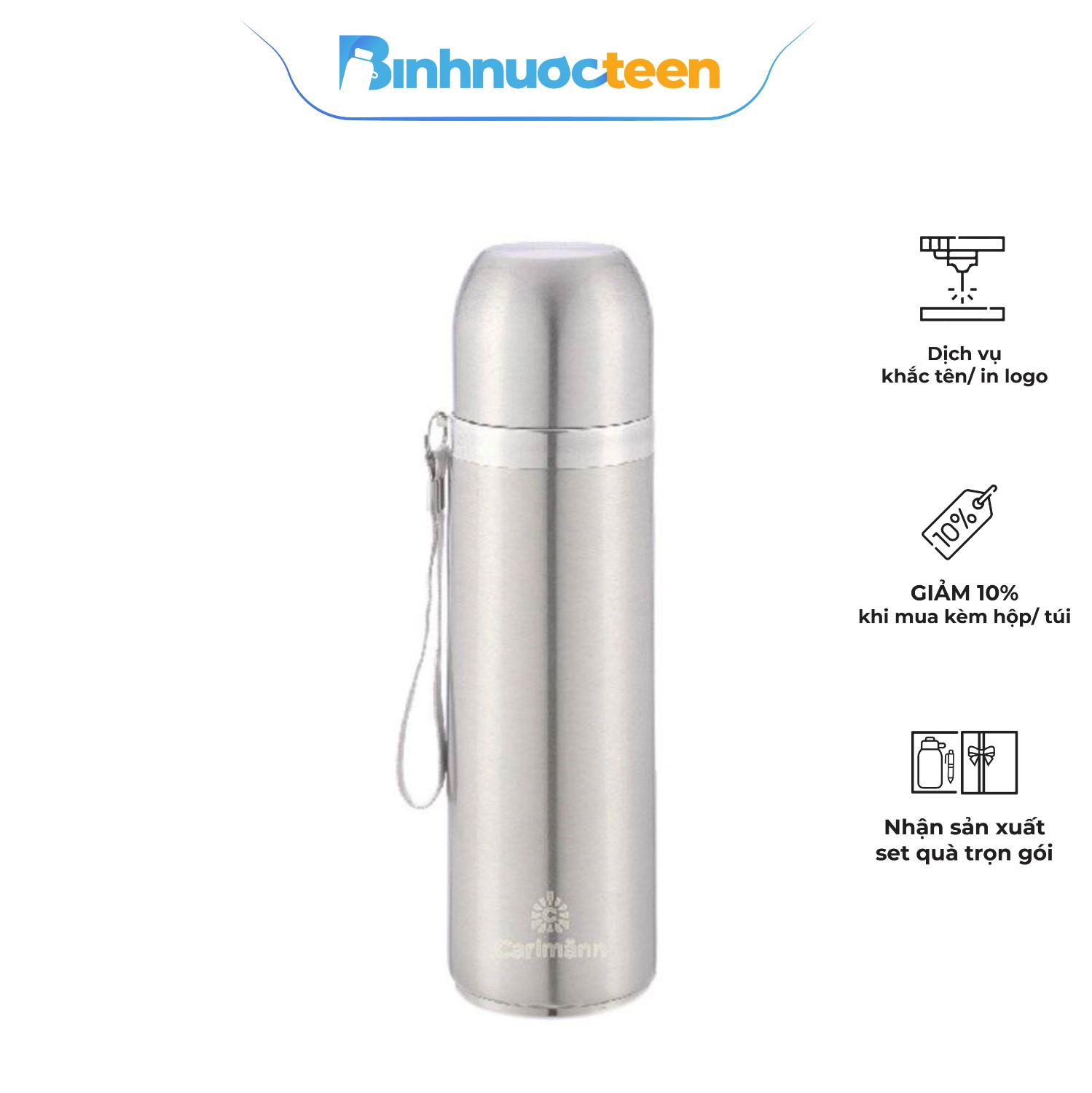 Bình Giữ Nhiệt Carlmann 500ml Nóng Lạnh - BES502-1